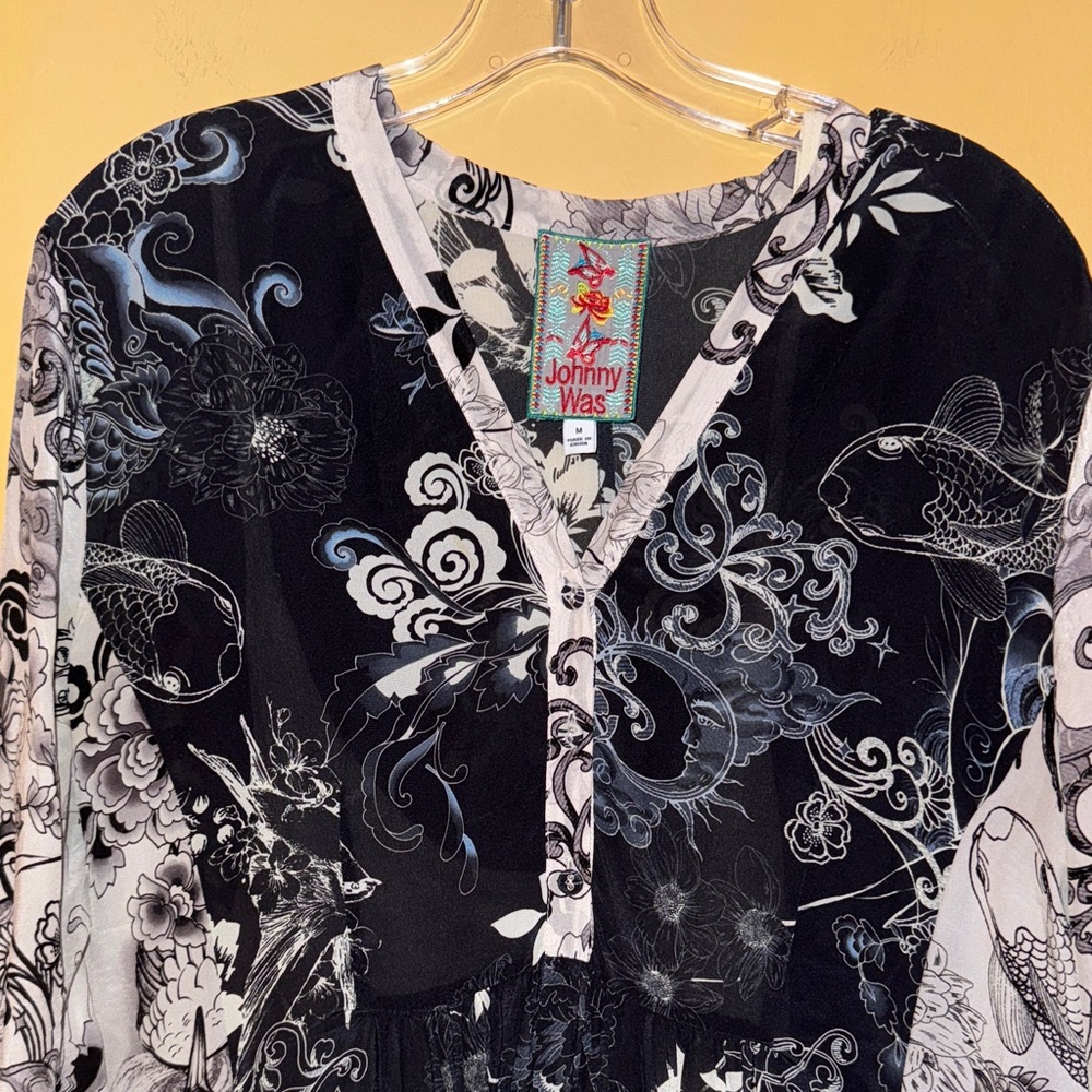 Johnny Was Silk Olivia Madi Dress medium - Picture 5 of 16